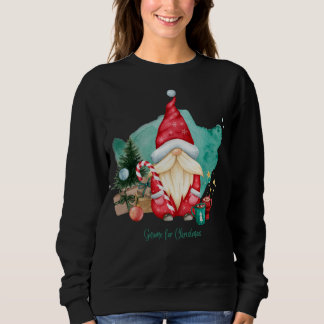 Abstrakter Weihnachtsbaum mit Schneeflocken Sweatshirt