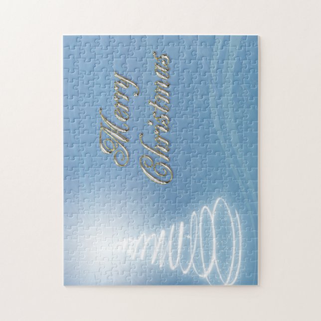 Abstrakter Weihnachtsbaum Puzzle (Vertikal)