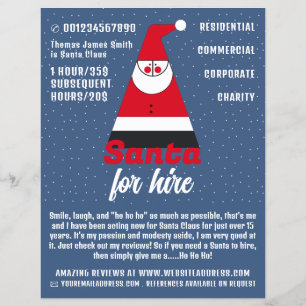 Abstrakter Weihnachtsmann, Santa Claus Entertainer Flyer