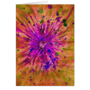 Abstrakter Weihnachtsstern Aquarell