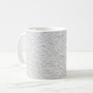 Abstrakter, weißer Stein, einfarbig Kaffeetasse