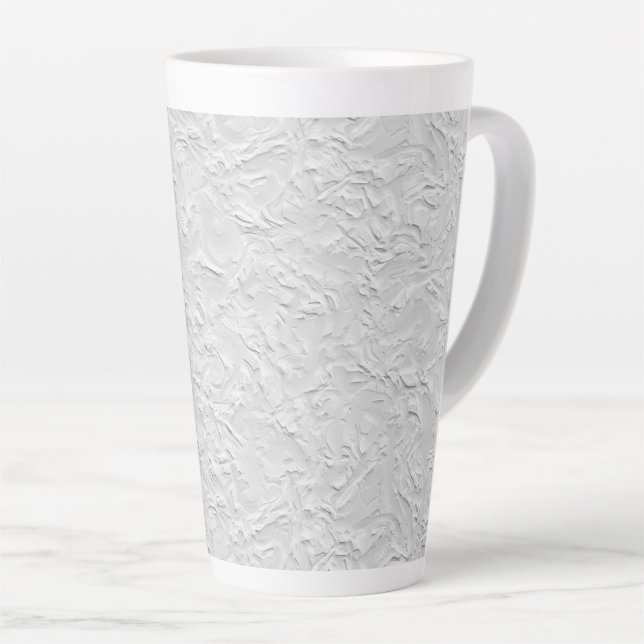 Abstrakter, weißer Stein, einfarbig Milchtasse (Rechte Ecke)