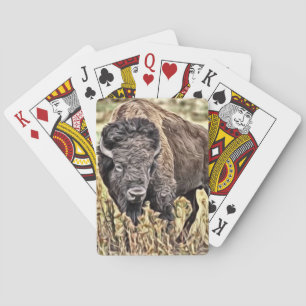 Abstrakter Western Buffalo Spielkarten