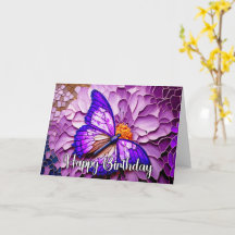 Abstrakter Whimsical Butterfly zum Geburtstag