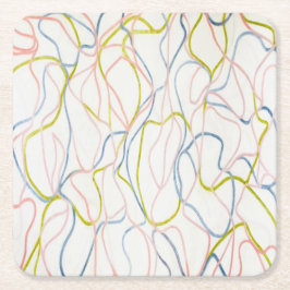 Abstrakter Whimsy Paper Untersetzer