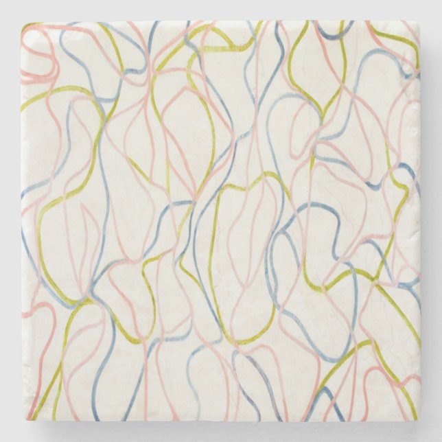 Abstrakter Whimsy Stone Untersetzer (Vorderseite)