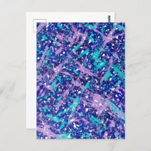 Abstrakter Winter Postkarte