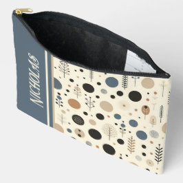 Abstrakter Woodland-Benutzername Zubehörtasche