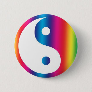 Abstrakter Yenyang-Rucksack-Button-Knopf Button