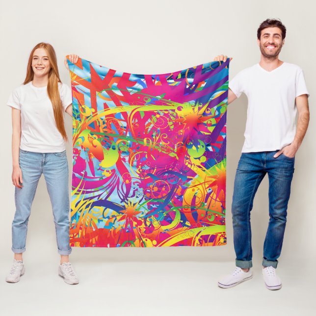 Abstrakter Zaubergarten Fleece Blanket (Beispiel)