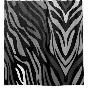 Abstrakter Zebra Regenbogen cool Muster Duschvorha Duschvorhang