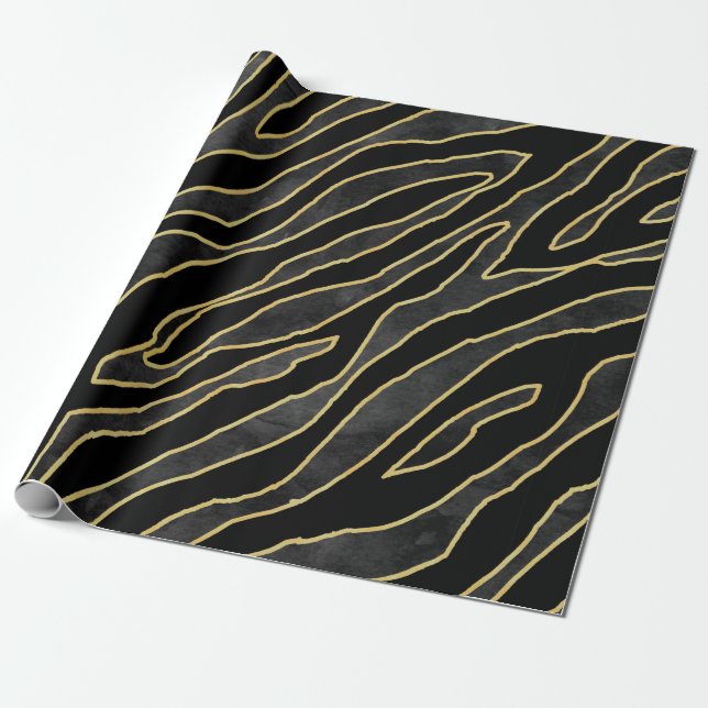 Abstrakter Zebrastreifen. Abbildung  Geschenkpapier (Ungerollt)