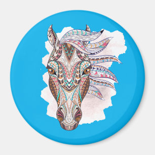 Abstrakter zeichn eines Pferdemagneten Magnet