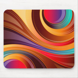 Abstraktes 2-Design drehen - Maus-Pad Mousepad