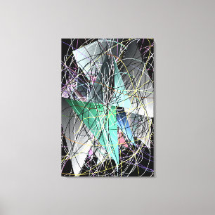 Abstraktes 3D-Geometrie-Kunstmuster  Leinwanddruck