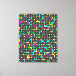 Abstraktes 3D-Geometrisches Muster Leinwanddruck