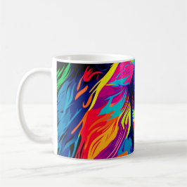 Abstraktes 3D-Lion-Portrait Digitale Kunst Kaffeetasse