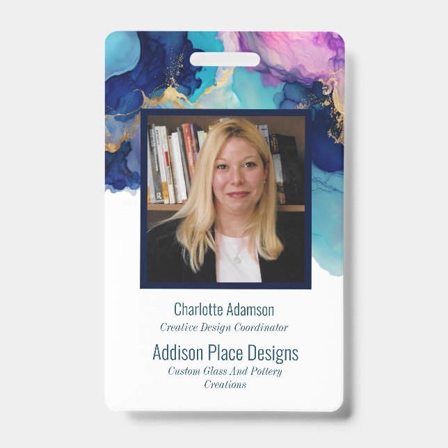 Abstraktes Abzeichen für die Sicherheit von Angest Ausweis (Vorderseite)