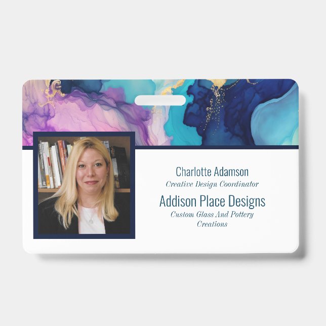 Abstraktes Abzeichen für die Sicherheit von Angest Ausweis (Vorderseite)