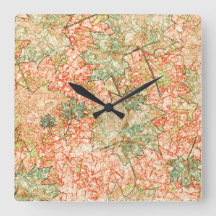 Abstraktes Acer Blätter auf zerkratztem Korallenbo