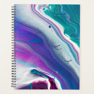 Abstraktes Achat-Aquarellmuster Planer