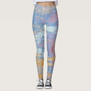 abstraktes Acrylfarbmuster Leggings