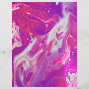Abstraktes Acrylic Pour Scrapbook