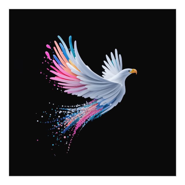 Abstraktes Adlerdesign Fotodruck (Vorne)