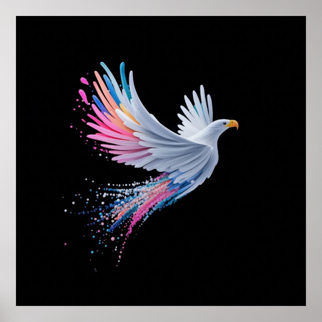 Abstraktes Adlerdesign Poster (Vorne)