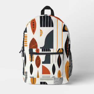 Abstraktes afrikanisches Muster Bedruckter Rucksack