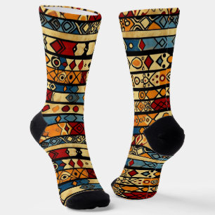 Abstraktes afrikanisches Muster Socken