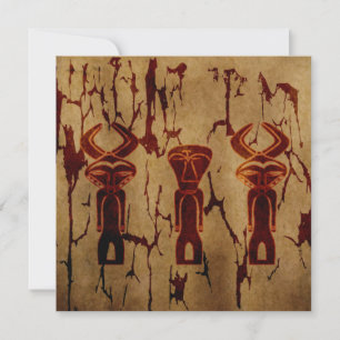 Abstraktes afrikanisches Stammesgebiet zeichnend