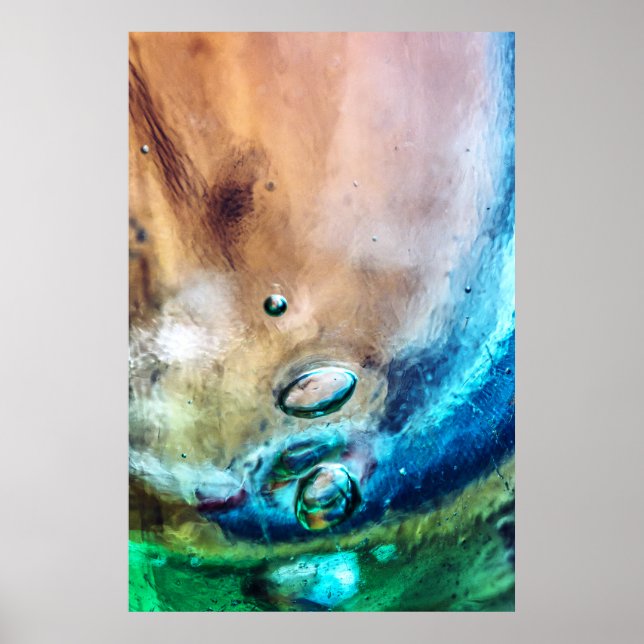 Abstraktes altes Glas Poster (Vorne)