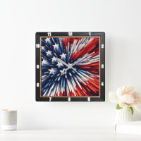 Abstraktes amerikanisches Flag Spikes Design