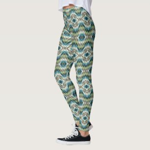 Abstraktes amerikanisches indisches Mosaikkunstmus Leggings