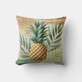 Abstraktes Ananas GOLDEN Leaf Artwork STYLE11 Kissen