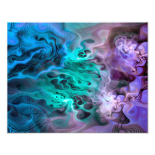 Abstraktes Apophysis-Fraktal I Fotodruck
