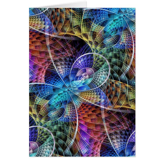 Abstraktes Apophysis-Fraktal X (Vorne)