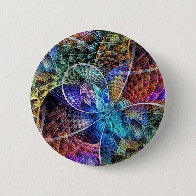 Abstraktes Apophysis-Fraktal X Button (Vorderseite)