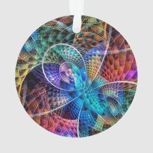 Abstraktes Apophysis-Fraktal X Ornament