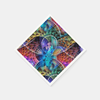 Abstraktes Apophysis-Fraktal X Serviette