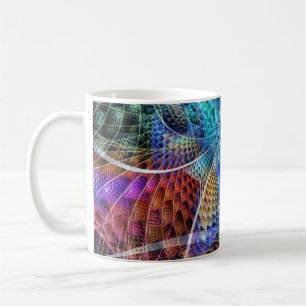 Abstraktes Apophysis-Fraktal X Tasse