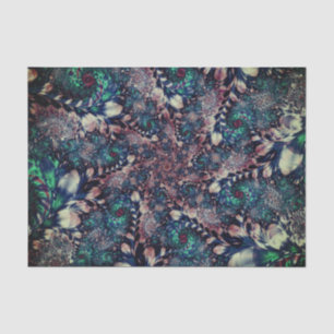 Abstraktes Aqua-Fraktal 36 Hintergrund Seidenpapier