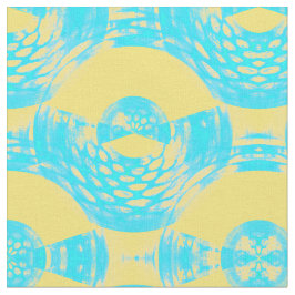 Abstraktes Aqua und Gelb Stoff