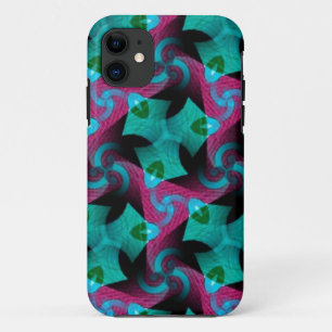 Abstraktes Aquamarin-rosa-Swirl-Muster iPhone 5 Fa Case-Mate iPhone Hülle