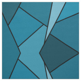 Abstraktes aquamarines geometrisches stoff