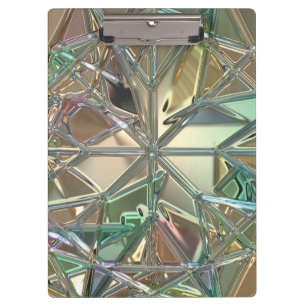 Abstraktes aquamarines rosa Gold aus gestanztem Gl Klemmbrett