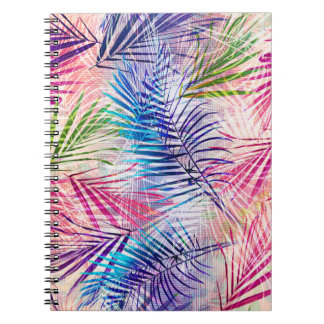 Abstraktes Aquarell-Blätter-Allover-Muster Notizblock