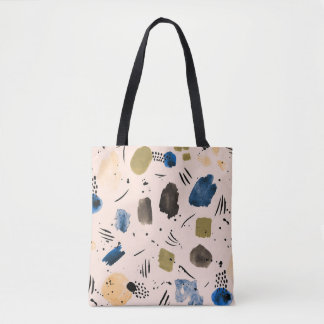Abstraktes Aquarell: Geometrisches Tintemuster.