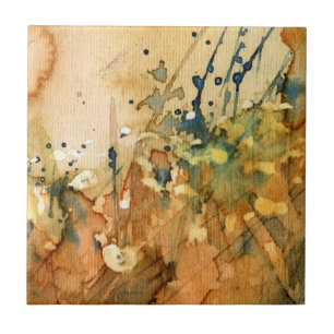 Abstraktes Aquarell und alter Hintergrund Fliese